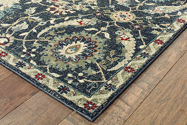 Oriental Weavers Raleigh 022K5 Navy, Ivory