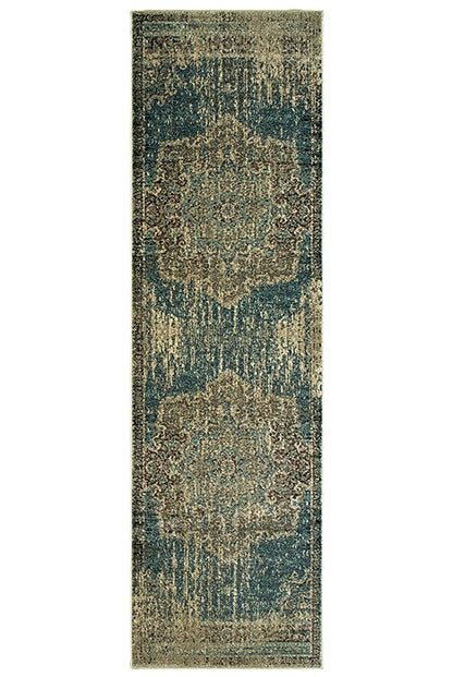 Oriental Weavers Raleigh 6649H Blue, Ivory