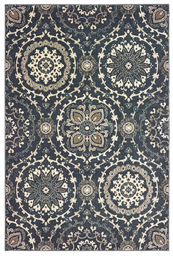 Oriental Weavers Richmond 008E3 Navy, Ivory