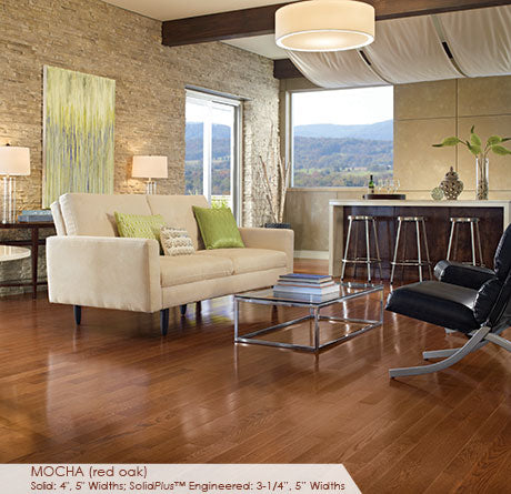 Somerset Color Solid 5" x RL Hardwood Plank Golden Oak