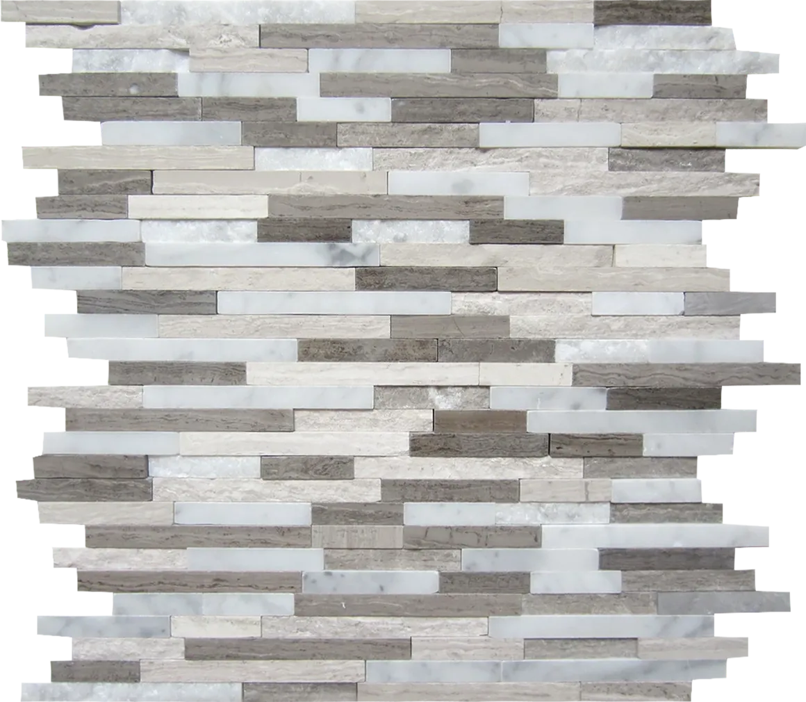 Aspire Stone Marble Blend Sticks 12" x 12" Marble Mosaic