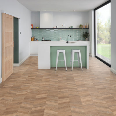 Karndean Knight Tile Rigid Core 9" x 48" Vinyl Plank Mid Limed Oak