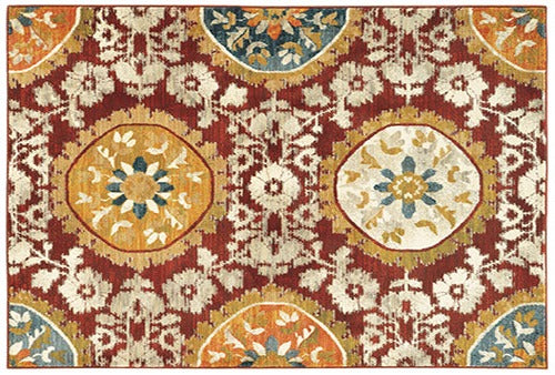 Oriental Weavers Sedona 6366A Red, Gold