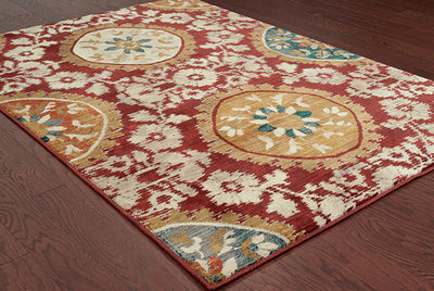 Oriental Weavers Sedona 6366A Red, Gold