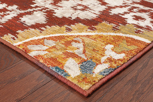 Oriental Weavers Sedona 6366A Red, Gold