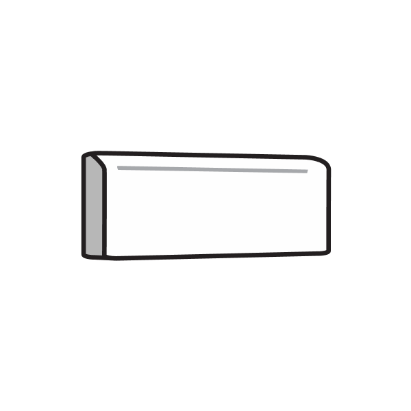 Crossville Basalt 4" x 12" Porcelain Bullnose