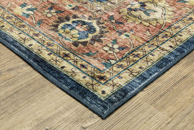 Oriental Weavers Sumter SUM04 Blue, Rust