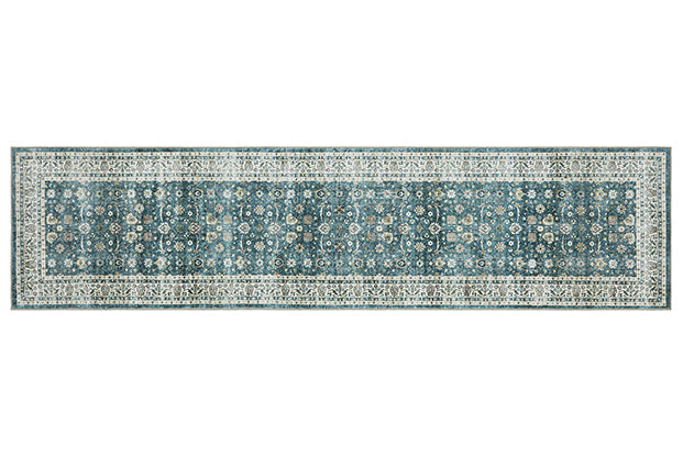 Oriental Weavers Sumter SUM08 Teal, Ivory