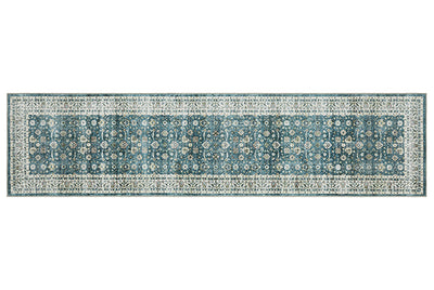 Oriental Weavers Sumter SUM08 Teal, Ivory