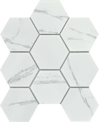 Emser Elegan 4" Hex 10" x 11" Porcelain Mosaic