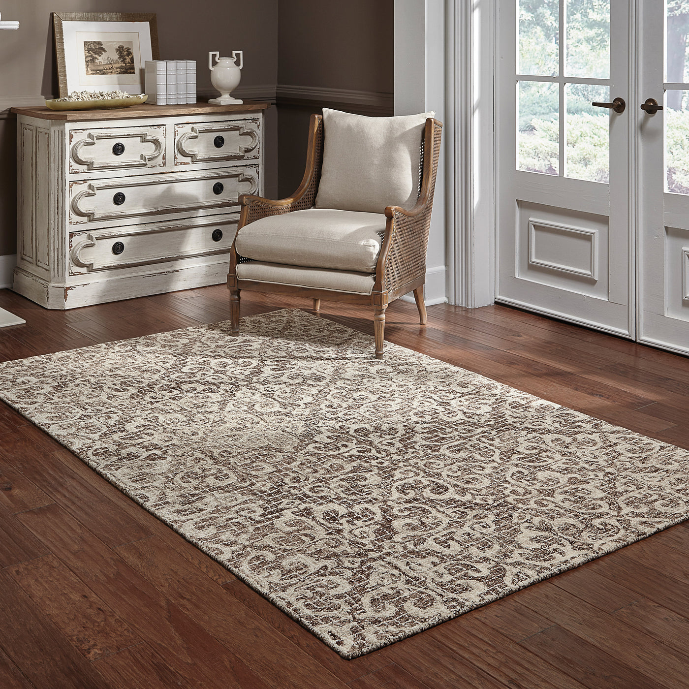 Oriental Weavers Tallavera 55607 Brown, Ivory 10' x 13'