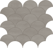 Atlas Concorde Reflex Scallop 11.63" x 12.63" Porcelain Mosaic