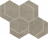 Atlas Concorde Fray 6 x 7 Hexmark 10.38" x 12.13" Porcelain Mosaic