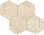 Atlas Concorde Fray 6 x 7 Hexmark 10.38" x 12.13" Porcelain Mosaic