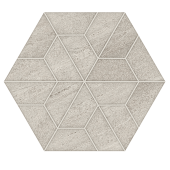 Atlas Concorde Outland Multi Hexagon 8.75" x 10.13" Porcelain Mosaic