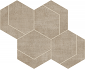 Atlas Concorde Fray 6 x 7 Hexmark 10.38" x 12.13" Porcelain Mosaic