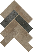 Atlas Concorde Rift 2 x 6 Herringbone 9.38" x 11" Porcelain Mosaic