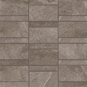 Atlas Concorde Ridge 2 x 4 Row 11.75" x 11.75" Porcelain Mosaic