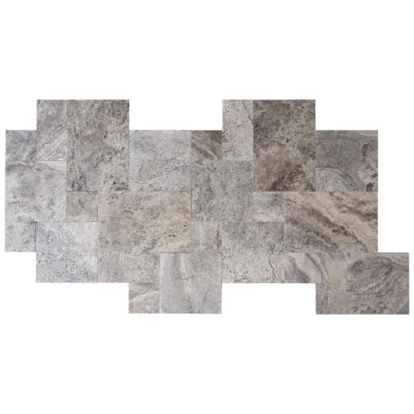 Patara Stone Travertine French Pattern RW x RL Travertine Paver