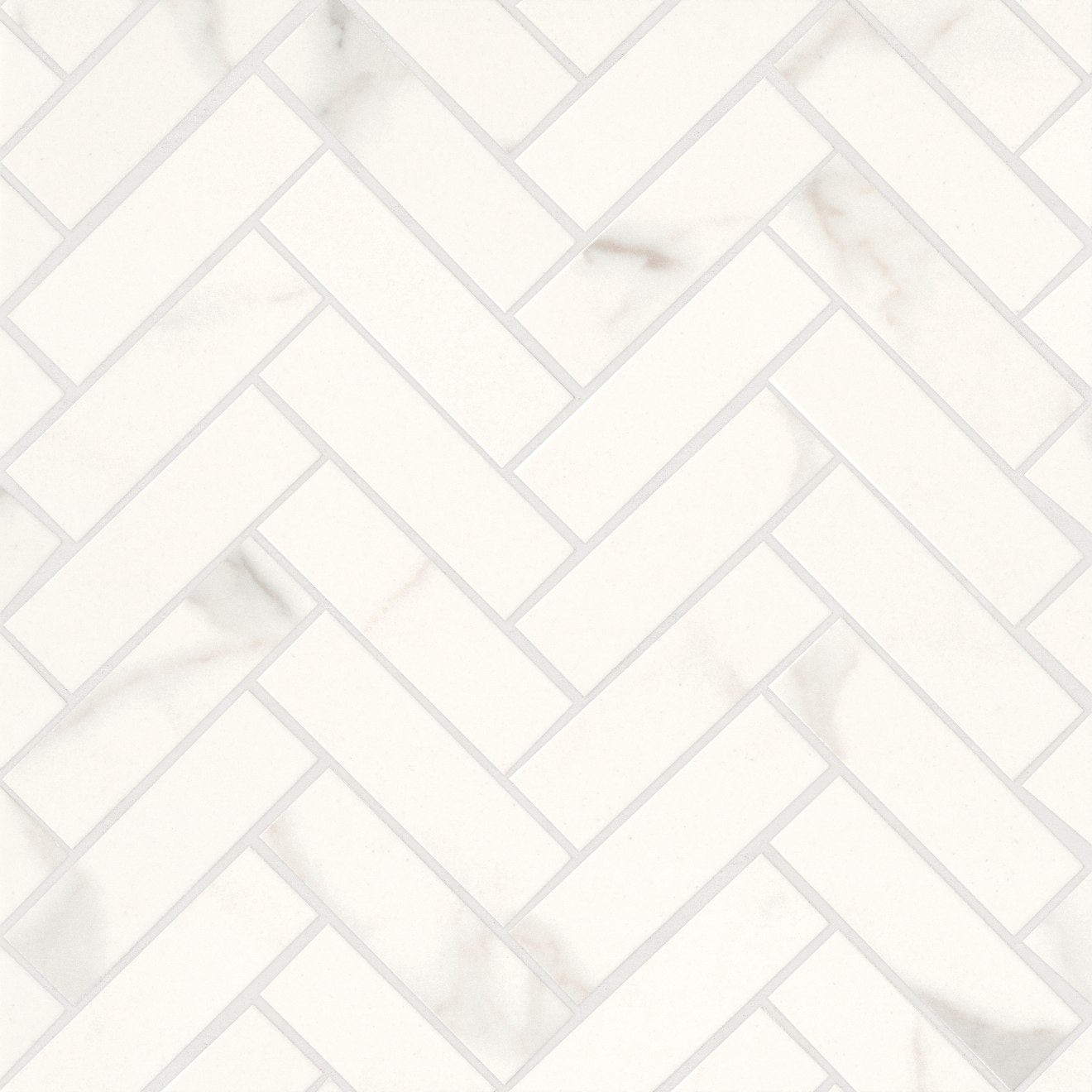 Bedrosians Magnifica ERA Herringbone 1 x 4 12" x 12" Porcelain Mosaic