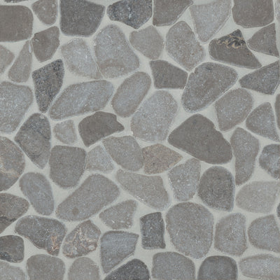 Bedrosians Waterbrook Sliced Pebble 12" x 12" Stone Mosaic