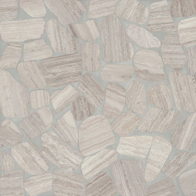 Bedrosians Waterbrook Sliced Pebble 12" x 12" Stone Mosaic