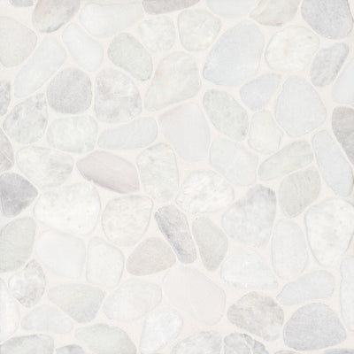 Bedrosians Waterbrook Sliced Pebble 12" x 12" Stone Mosaic