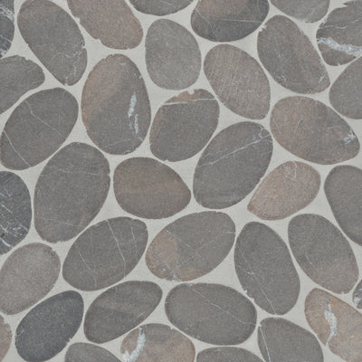 Bedrosians Waterbrook Sliced Pebble 12" x 12" Stone Mosaic