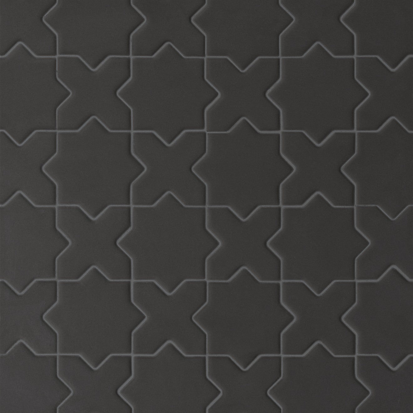 Bedrosians Le Cafe Cross & Star 2 x 2 12" x 12" Porcelain Mosaic