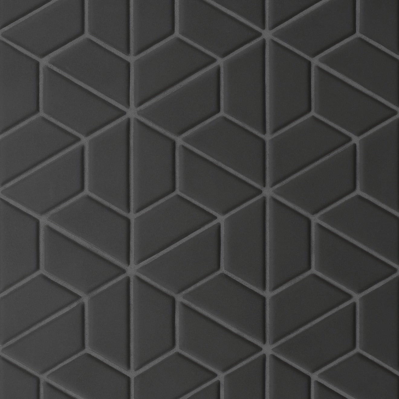 Bedrosians Le Cafe Half Hexagon 1 x 2 11" x 12.75" Porcelain Mosaic