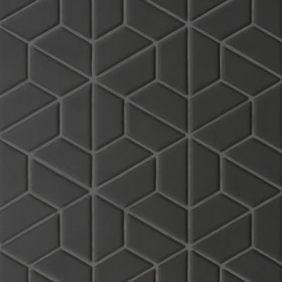 Bedrosians Le Cafe Half Hexagon 1 x 2 11" x 12.75" Porcelain Mosaic