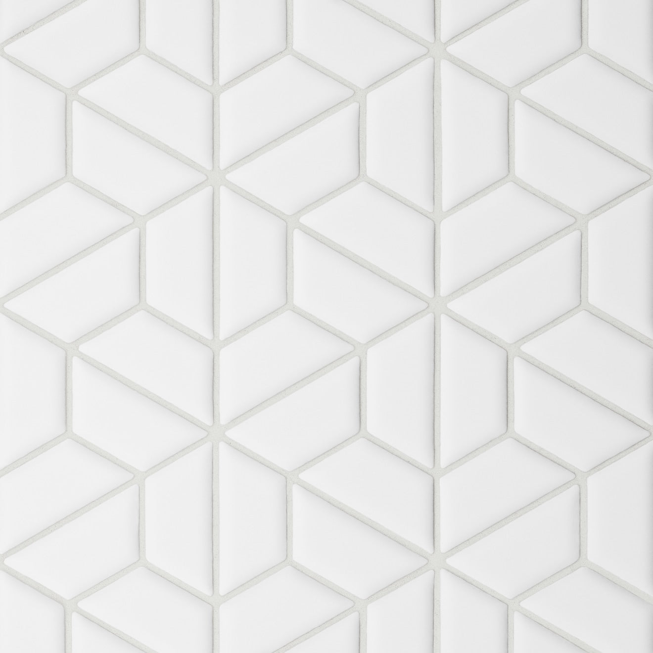 Bedrosians Le Cafe Half Hexagon 1 x 2 11" x 12.75" Porcelain Mosaic