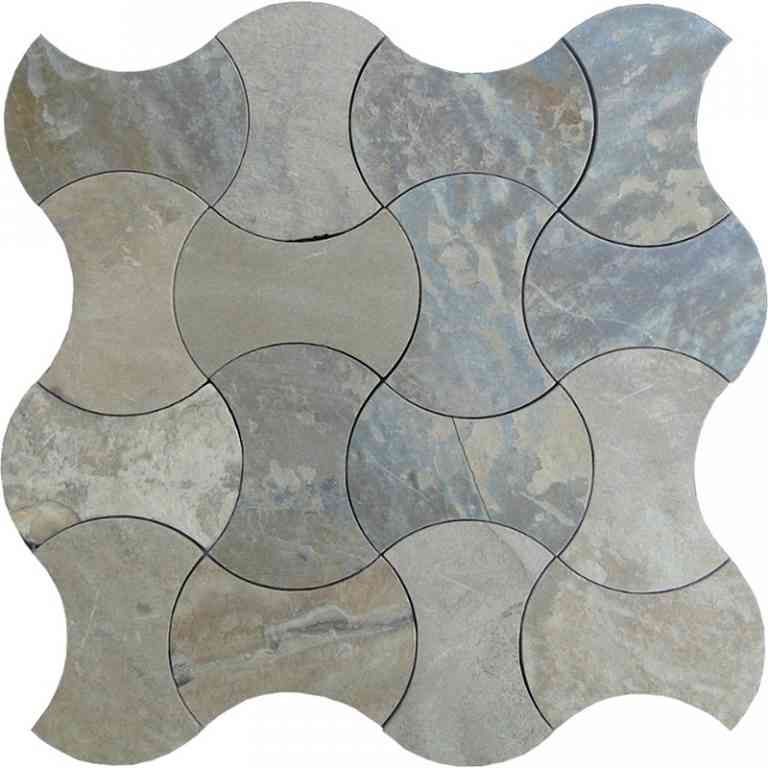 MIR Mosaic Waterjet 1.9 x 4.5 11.8" x 11.8" Natural Stone Mosaic