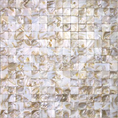 MIR Mosaic Shell 0.8 x 0.8 11.8" x 11.8" Natural Shell Mosaic