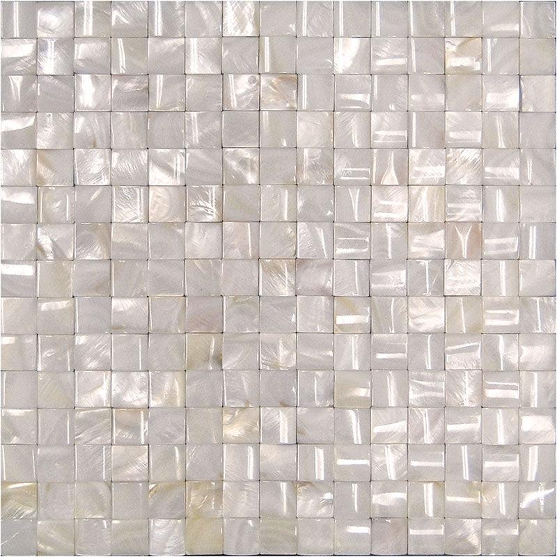 MIR Mosaic Shell 1 x 1 11.8" x 11.8" Natural Shell Mosaic