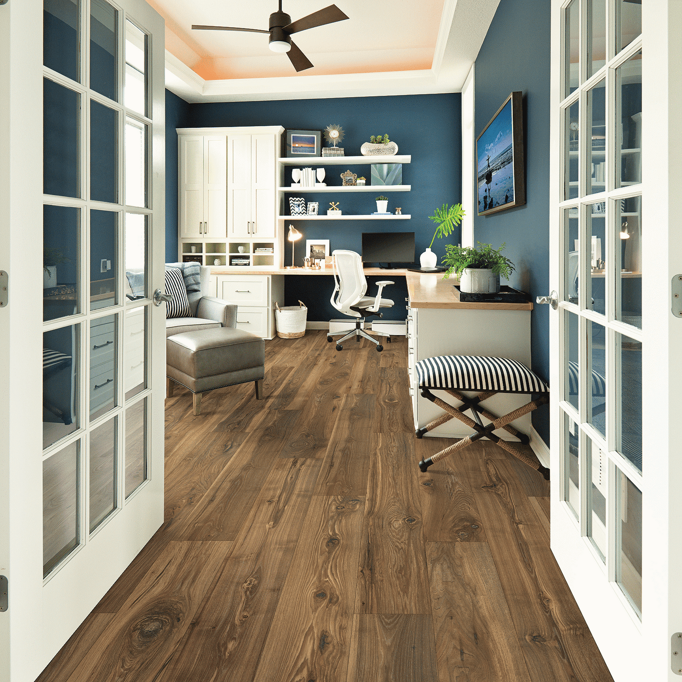 Mohawk RevWood Premier Morena Bluffs 8.34" x 54.34" Sunbathed Pecan Laminate Plank