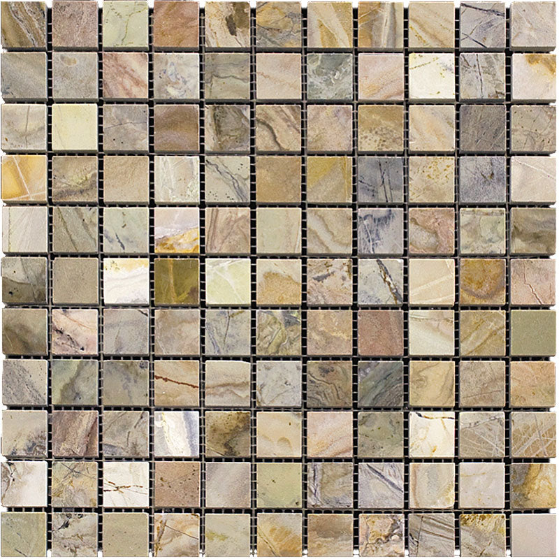 MIR Mosaic Marbella 1 x 1 12" x 12" Marble Mosaic