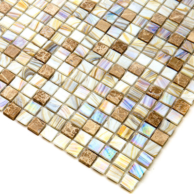 MIR Mosaic Mixes 0.6 x 0.6 15/64 11.6" x 11.6" Glass Mosaic