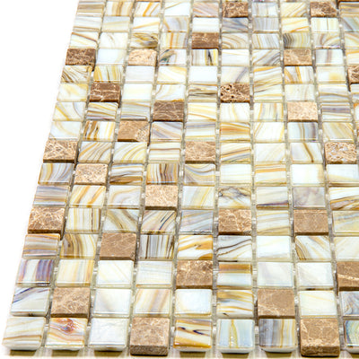 MIR Mosaic Mixes 0.6 x 0.6 15/64 11.6" x 11.6" Glass Mosaic