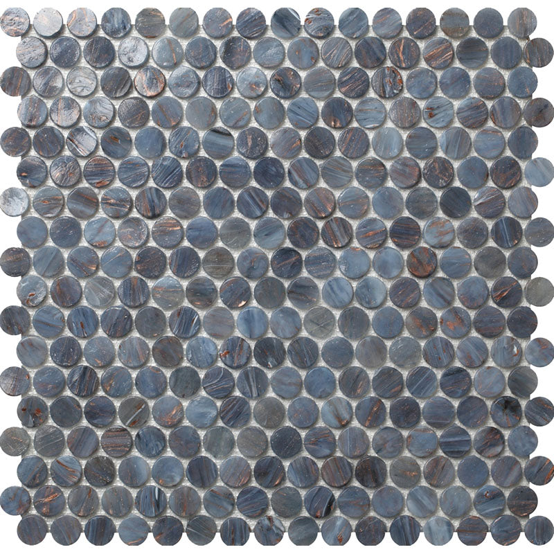 MIR Mosaic Glamour Circles 0.8 x 0.8 12.2" x 12.2" Glass Mosaic