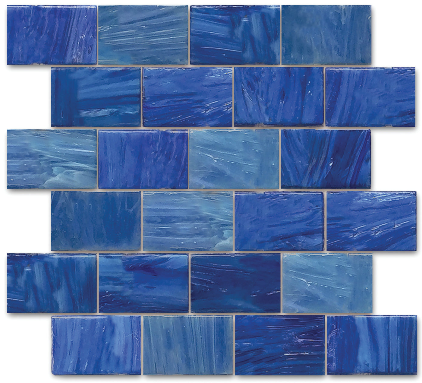 QDI Surfaces Garden Wall 2 x 3 12" x 12" Glass Mosaic