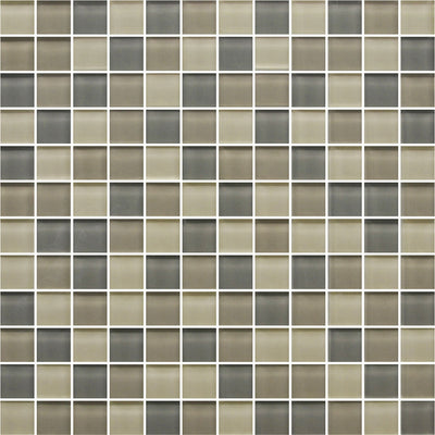 American Olean Color Appeal 1 x 1 12" x 12" Silver Spring Glass & Stone Mosaic