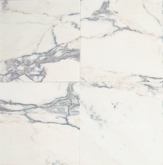 American Olean Marble 12" x 12" Carrara White Polished Natural Stone Tile