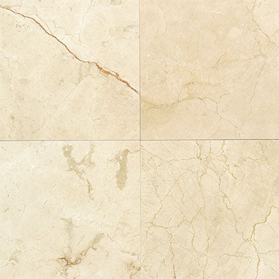 American Olean Marble 12" x 12" Crema Marfil Elegance Natural Stone Tile
