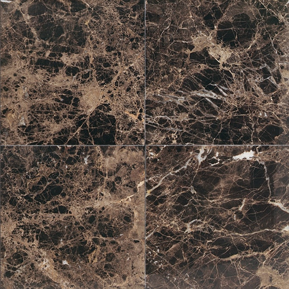 American Olean Marble 12" x 12" Emperador Light Classico Polished Natural Stone Tile