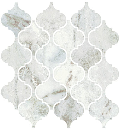 American Olean Mythique Marble 11" x 12" Botticino Matte Porcelain Mosaic