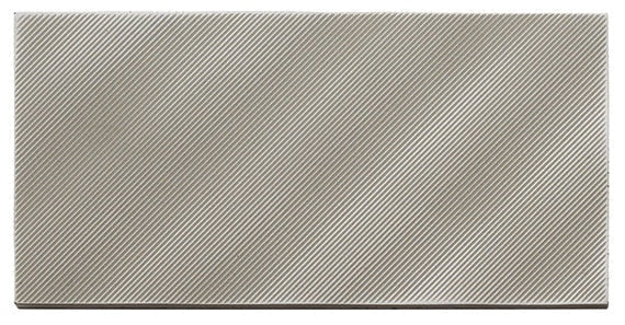 American Olean Refined Metals Linear Wave 4" x 8" Gunmetal Glossy Metal Tile