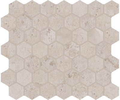 American Olean Rochester Hexagon 10.25" x 11.38" Porcelain Mosaic