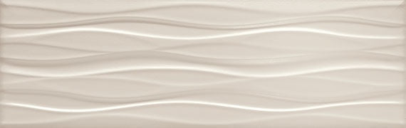 American Olean Visual Impressions Multi Wave 8" x 24" Gray Ceramic Tile