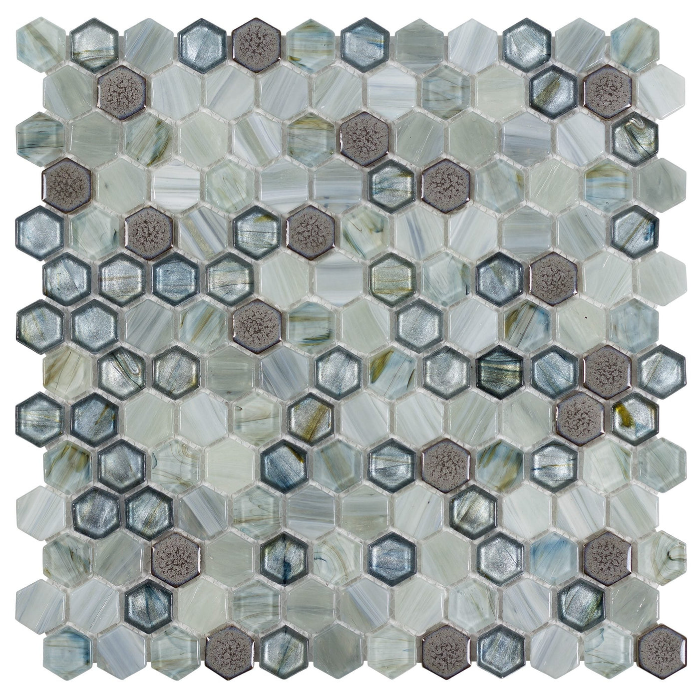 Anthology Glassique Brocade 1 x 1 12" x 12" Glass Mosaic